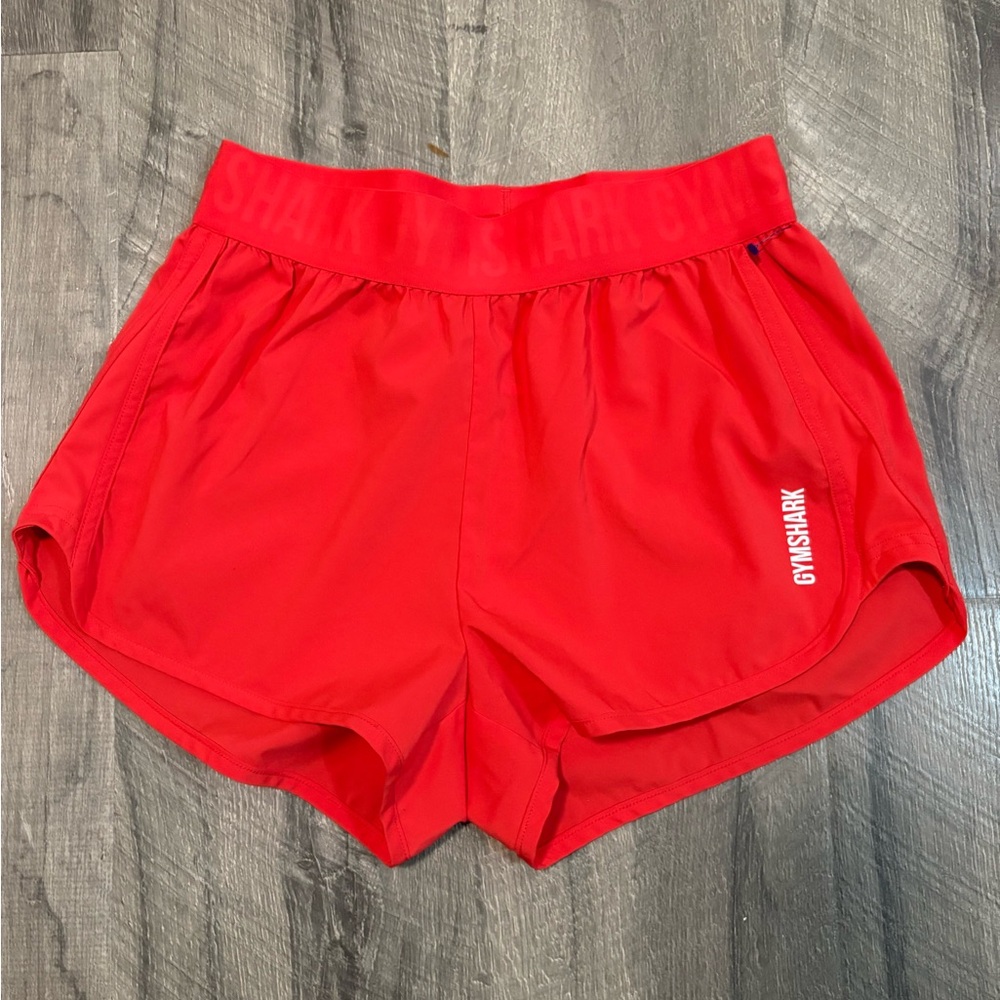 Gymshark Women's Vibrant orangish red Athletic Shorts
